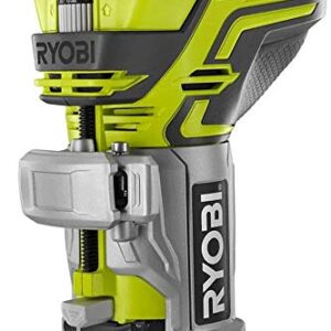 RYOBI 18-Volt Cordless Fixed Base Trim Router Kit with Battery and Charger (Renewed)