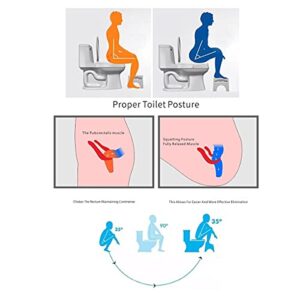 Folding Toilet Stool for Adults or Children,Fit for All Toilets (P01)