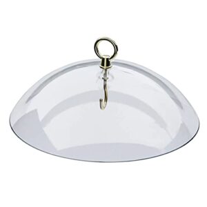 birds choice dome protective dome, protective cover for hanging bird feeders, 10", clear