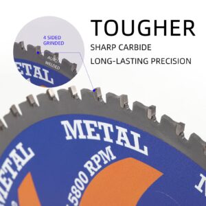 LSHUZIYU 4-1/2" (115mm)-30T, Metal Working Circular Saw Blade, Arbor 3/8"(9.5mm), Use on All Brand 9.5mm Arbor Cordless Saw, Metal, Steel Iron Bar, Sheet, Angle Cutting