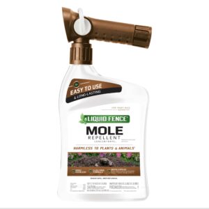 liquid fence mole repellent concentrate, 32 ounces, hose-end sprayer