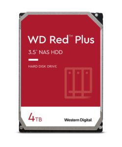 western digital 4tb wd red plus nas internal hard drive hdd - 5400 rpm, sata 6 gb/s, cmr, 128 mb cache, 3.5" -wd40efzx