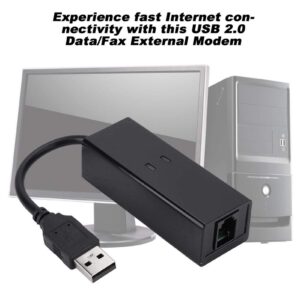 Data Modem External Dial Up Voice 56K External Modem for Computer Desktop PC