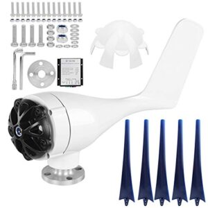 low vibration wind turbines kit small wind generator for charging boats for marine home charging(blue, 48v)