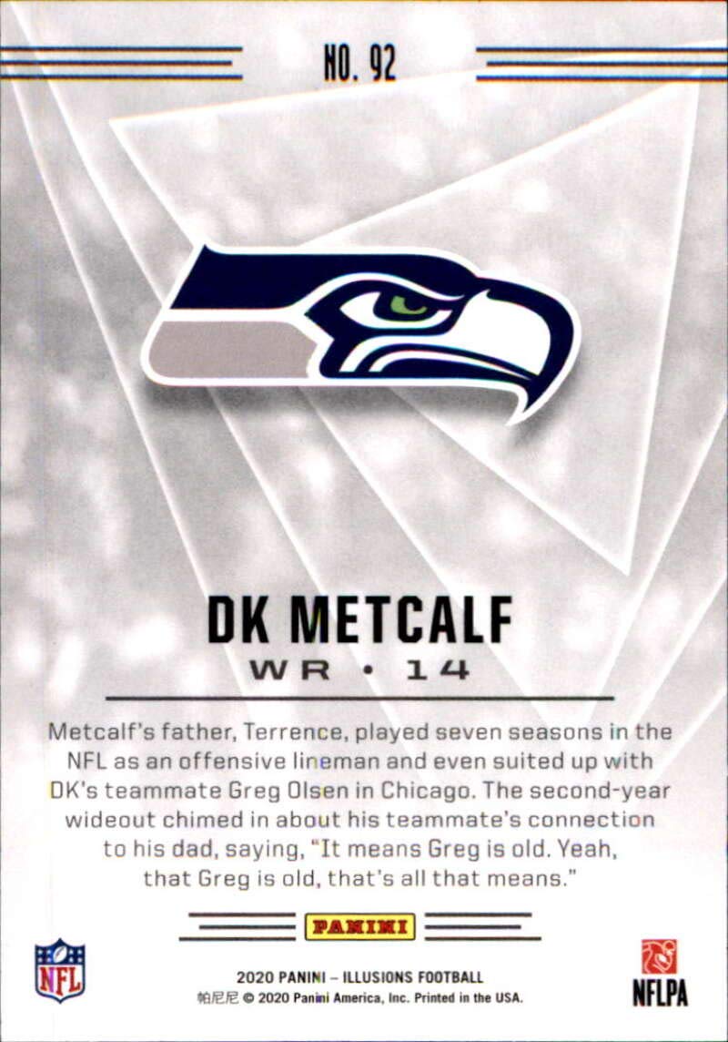 2020 Panini Illusions Retail #92 DK Metcalf Seattle Seahawks Football Card