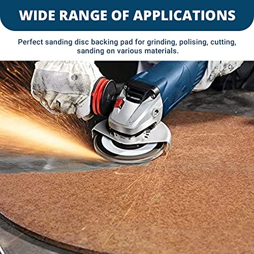 Benchmark Abrasives 4.5" Air-Cooled Poly Pad Resin Fiber Disc Backing Pad for Grinding Cutting Polishing Sanding Woodworking Carving Shaping