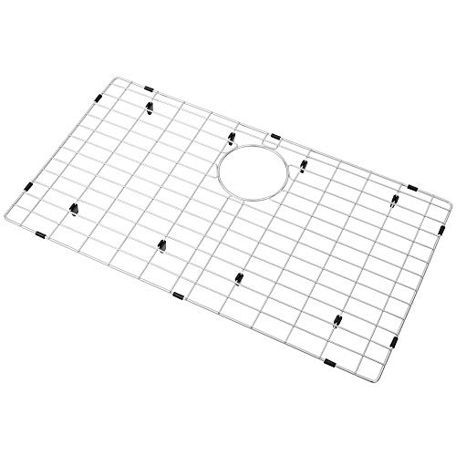 Zeesink Sink Grid and Sink Grate Size 28 3/4" X 15 3/4",Kitchen Sink Protector,Sink Bottom Grid Rear Hole,Sink Grid for Single Bowl Kitchen Sink