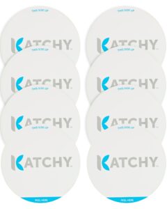 katchy indoor fly trap - catcher & killer for mosquito, gnat, moth, fruit flies - non-zapper traps for buzz-free home (8-pack glue boards for duo model, white)
