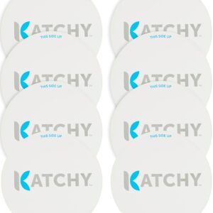 Katchy Indoor Fly Trap - Catcher & Killer for Mosquito, Gnat, Moth, Fruit Flies - Non-Zapper Traps for Buzz-Free Home (8-Pack Glue Boards for Duo Model, White)