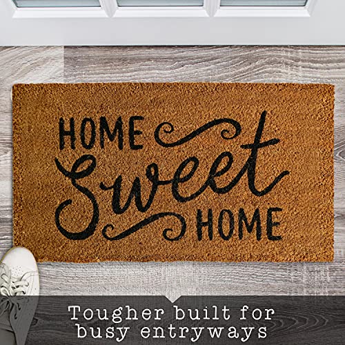 MAINEVENT Home Sweet Home Doormat 30x17 Inches, Welcome Home Mats Front Door, Home Sweet Home Door Mat with Thick Anti-Slip PVC Backing, Fall Welcome Mat Outdoor, Door Mat Outdoor Entrance