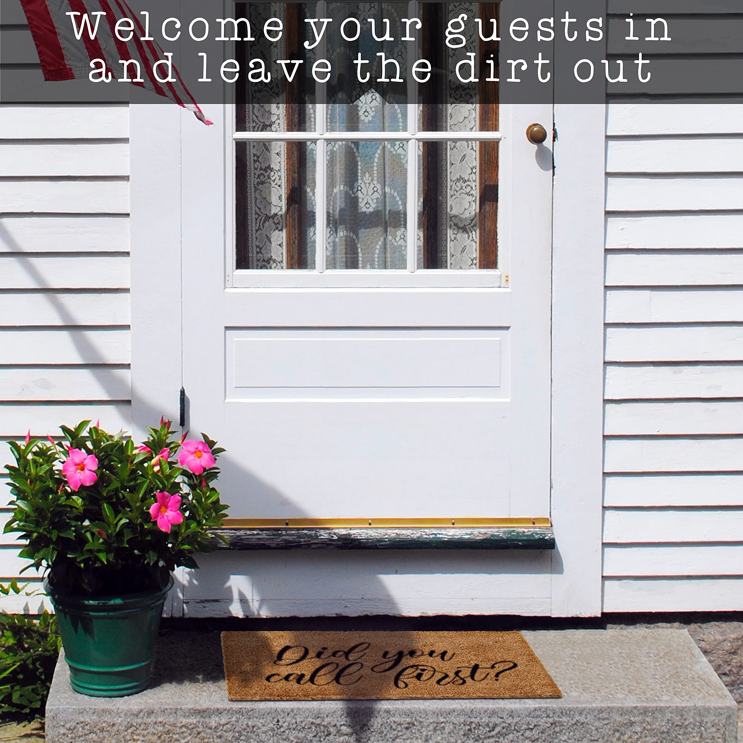 Did You Call First Doormat 30x17 Inches, Did You Call First Welcome Mat Funny, Funny Door Mats Outside, Did You Call Doormat with Nonslip Backing, Did You Call First Outdoor Funny Welcome Mat