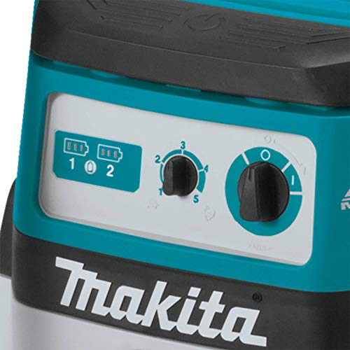 Makita XCV20Z 18V X2 (36V) LXT® Lithium-Ion Brushless Cordless 2.1 Gallon Wet/Dry Dust Extractor/Vacuum, Tool Only