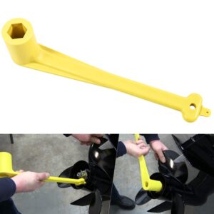 yoursme polymer light-weight propeller wrench 1-1/16" nut wrench for mercury/alpha replaces 91-859046q4 (yellow)