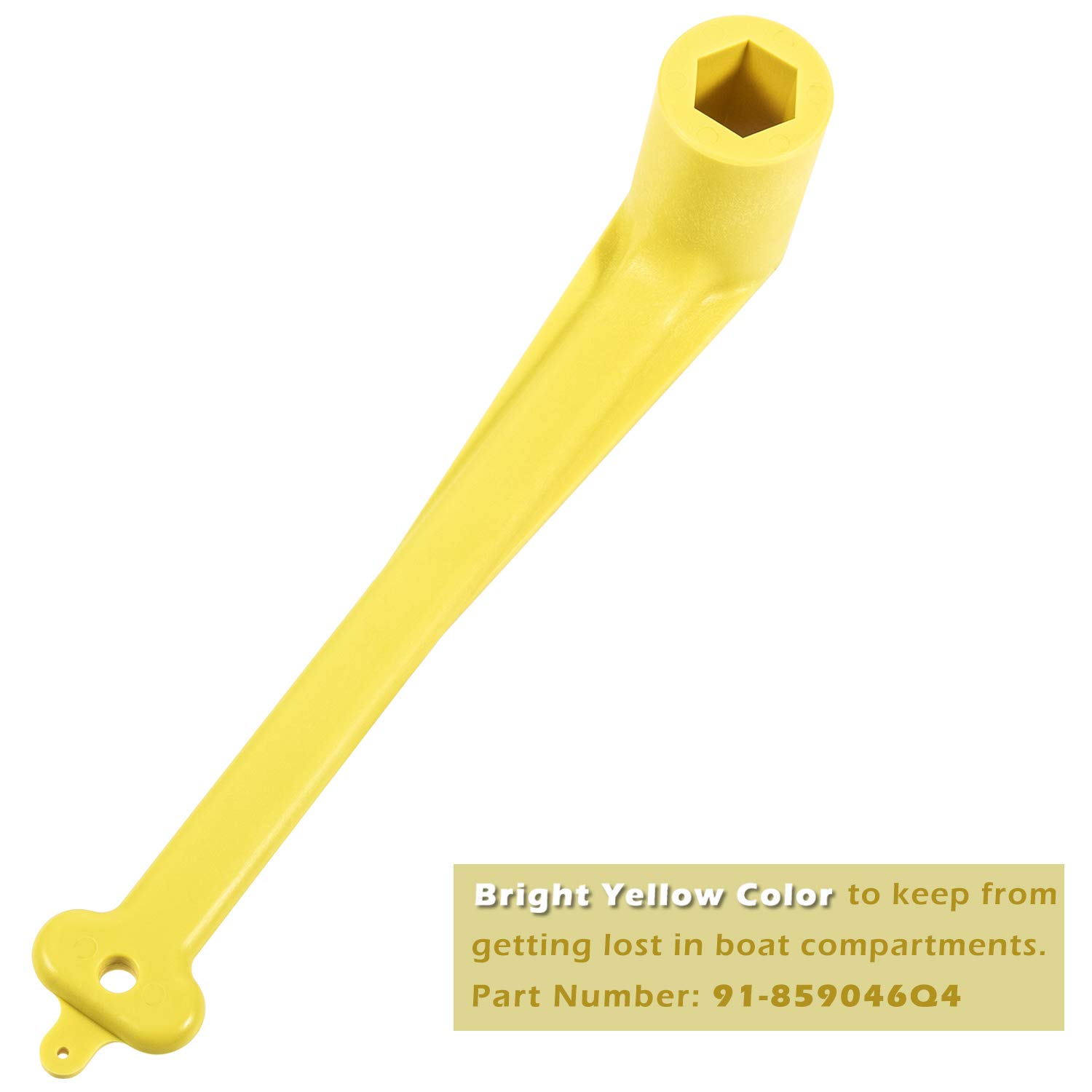 Yoursme Polymer Light-Weight Propeller Wrench 1-1/16" Nut Wrench for Mercury/Alpha Replaces 91-859046Q4 (Yellow)