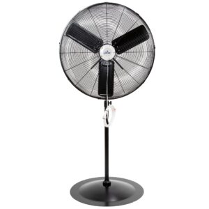 iliving 30" pedestal outdoor oscillating fan with misting kit - shop, greenhouse, patio - 120v 1.8a 8400 cfm