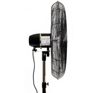 iLiving 30" Pedestal Outdoor Oscillating Fan with Misting kit - Shop, Greenhouse, Patio - 120V 1.8A 8400 CFM