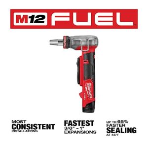 2532-22 M12 FUEL Cordless 3/8 in. - 1 in. PEX Expansion Tool Kit with (2) 2.0 Ah Batteries, (3) Rapid Seal Expansion Heads