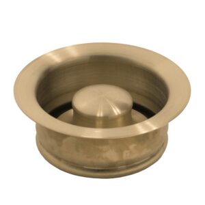 sinkology td35-05 sinksense kitchen sink 3.5 flange stopper in satin gold disposal drain