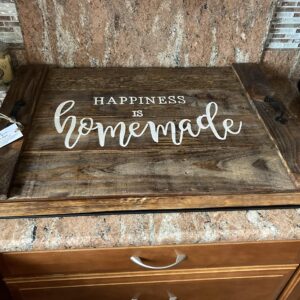 Custom Farmhouse Noodle Board Stove Cover for Gas or Electric Range