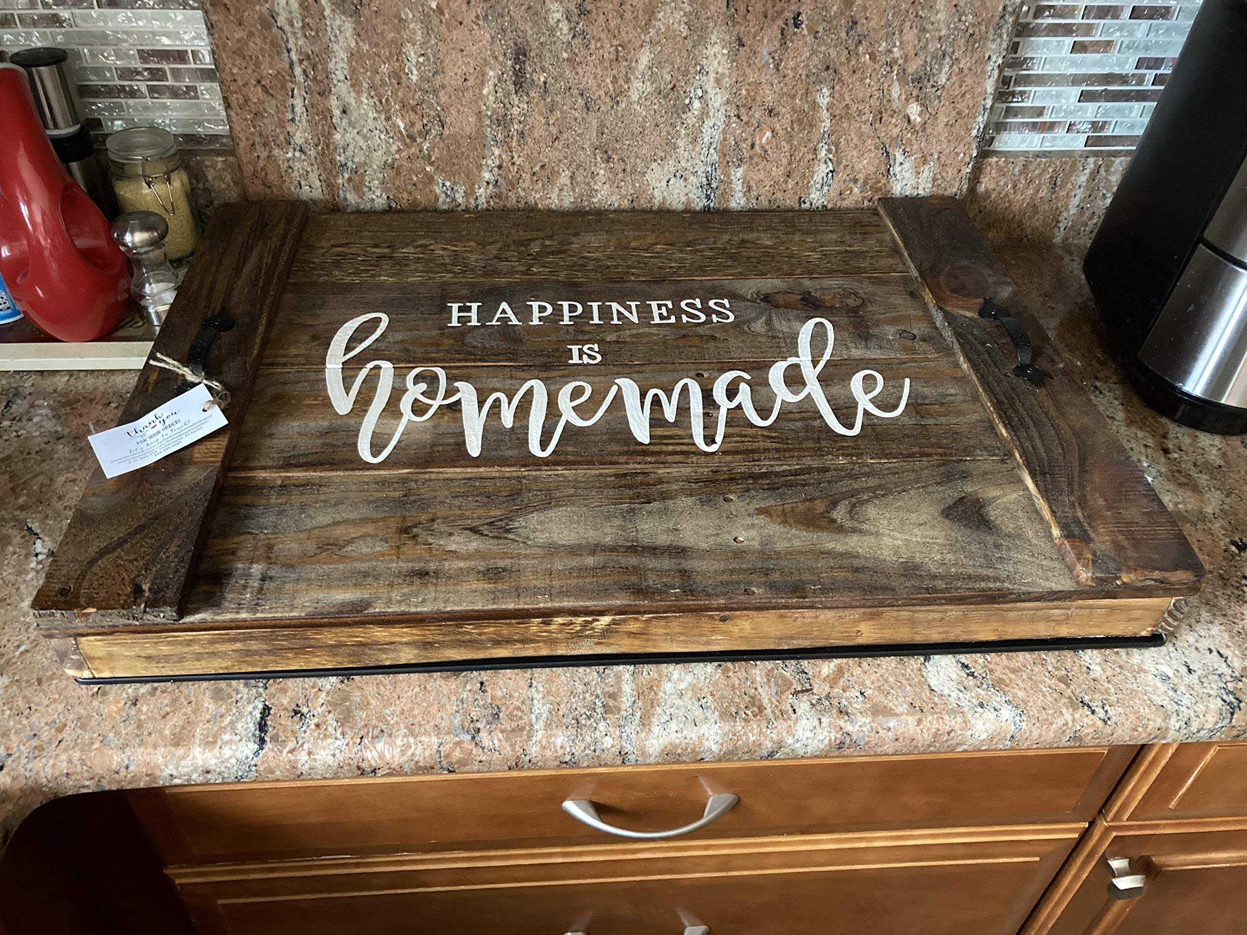 Custom Farmhouse Noodle Board Stove Cover for Gas or Electric Range