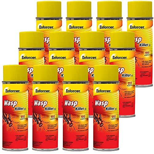 Enforcer Wasp and Jacket Foam - 7 Ounces (Case of 12) A07234-20 Foot Spray - Yellow Jacket, Wasp and Hornet Killer