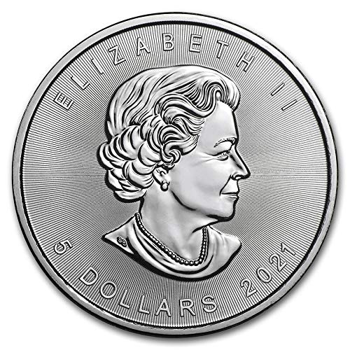 2021 CA Maple Leaf 1 Ounce .9999 Silver Coin Dollar Uncirculated Mint