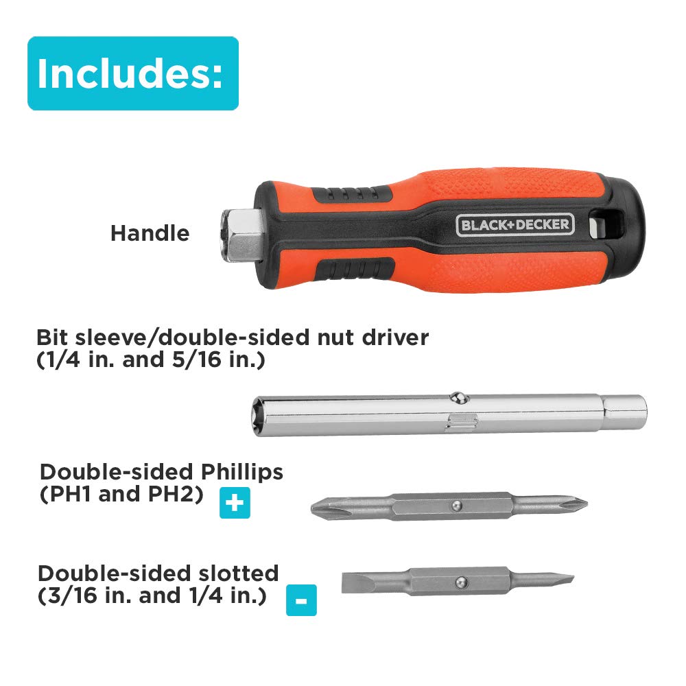 beyond by BLACK+DECKER BDHT68001 6-in-1 Multibit Screwdriver