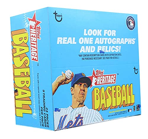 2021 Topps Heritage Baseball Retail Display Box 24 Packs