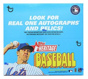 2021 topps heritage baseball retail display box 24 packs