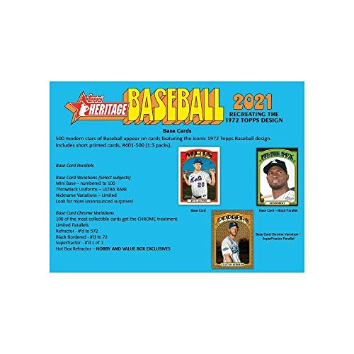 2021 Topps Heritage Baseball Blaster Box