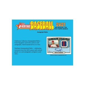 2021 Topps Heritage Baseball Hanger Pack