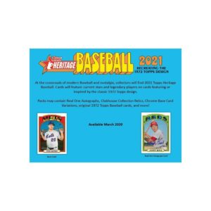 2021 Topps Heritage Baseball Hanger Pack