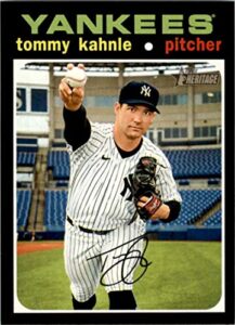 2020 topps heritage high number #537 tommy kahnle new york yankees mlb baseball card nm-mt