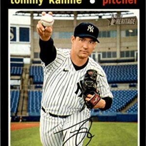 2020 Topps Heritage High Number #537 Tommy Kahnle New York Yankees MLB Baseball Card NM-MT