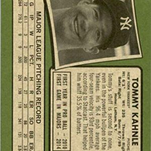 2020 Topps Heritage High Number #537 Tommy Kahnle New York Yankees MLB Baseball Card NM-MT