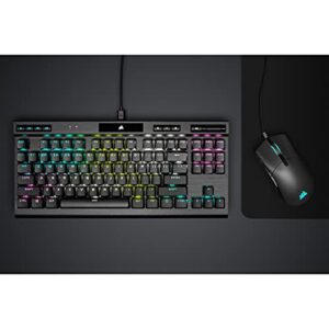 CORSAIR K70 RGB Tenkeyless Mechanical Gaming Keyboard - CHERRY MX SPEED Switches, Aluminum Frame, Per-Key RGB Backlighting, Detachable USB-C Cable