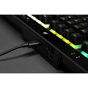 CORSAIR K70 RGB Tenkeyless Mechanical Gaming Keyboard - CHERRY MX SPEED Switches, Aluminum Frame, Per-Key RGB Backlighting, Detachable USB-C Cable