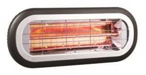 dr infrared heater dr-222 outdoor patio wall mount ceiling carbon infrared heater, 1500w, black