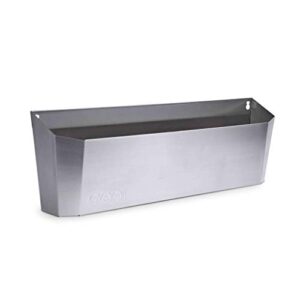 ooni utility box medium – durable stainless steel utility box - fits onto medium modular table or used as standalone outdoor kitchen storage – sleek outdoor kitchen storage solution