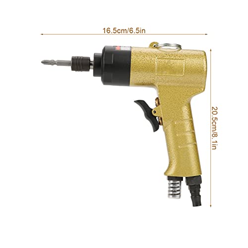 1/4" Pneumatic Screw Guns Pistol Grip Reversible Air Screwdriver 5000rpm Industrial Screw Driver Tool