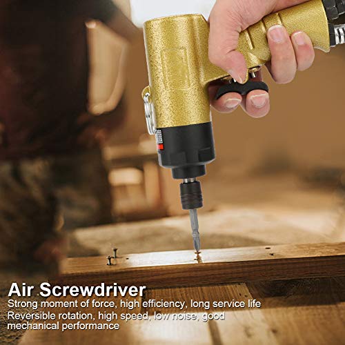 1/4" Pneumatic Screw Guns Pistol Grip Reversible Air Screwdriver 5000rpm Industrial Screw Driver Tool