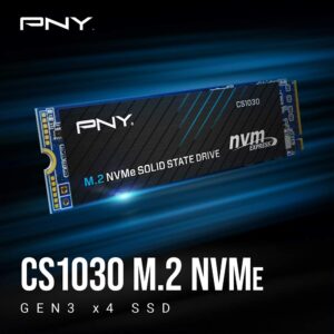 PNY CS1030 250GB M.2 NVMe PCIe Gen3 x4 Internal Solid State Drive (SSD) - M280CS1030-250-RB