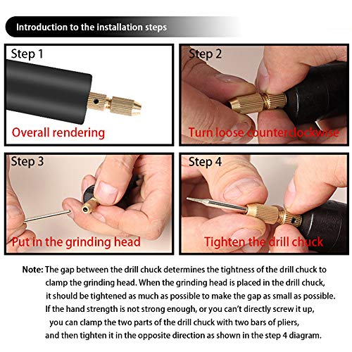 Micro Handheld Drill Bits, 0.7-1.2mm Crystal Epoxy For Resin Jewelry Making Mini Electric Drill Set DIY ABS