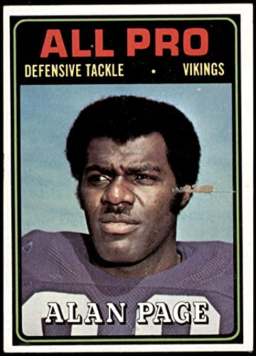 1974 Topps # 134 All-Pro Alan Page Minnesota Vikings (Football Card) GOOD Vikings Notre Dame