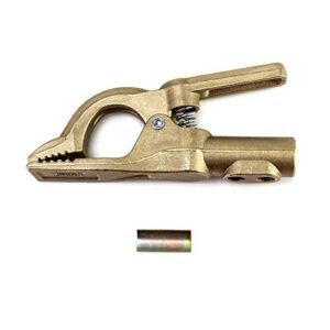 QWORK Welding Bronze Ground Clamp, 1.6 Pounds and 500A, 1 piece