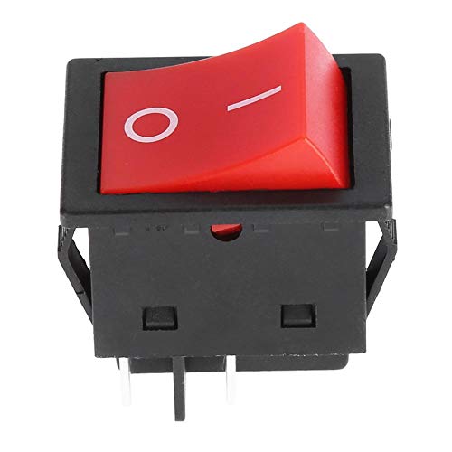 30A Square Rocker Switch Welder Welding Machine 4-Pin Boat Type ON/Off Rocker Switch Industrial Hardware Tools(1PCS)