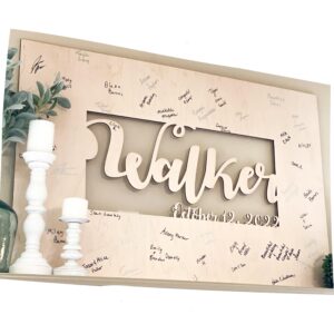wedding guest book alternative custom laser cut name & date - hang this in your house after the wedding usa wedding guestbook ideal for weddings and bridal showers! guest book for wedding reception