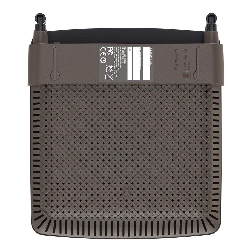 Linksys EA6100 AC1200 Wi-Fi Wireless Dual-Band Router, Black (Renewed)
