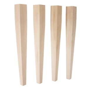 carolina leg co. maple tapered dining legs - 3 x 3 x 29 - set of 4 - made in nc