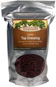 tinyroots red lava gravel - bonsai tree top dressing + great for succulent and cactus design - ph balanced with no chemical treatment